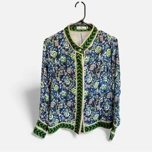 CK Bradley Floral Patterned Button Down Blouse